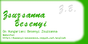 zsuzsanna besenyi business card